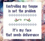 Controlling my Tongue (image for) Controlling my Tongue